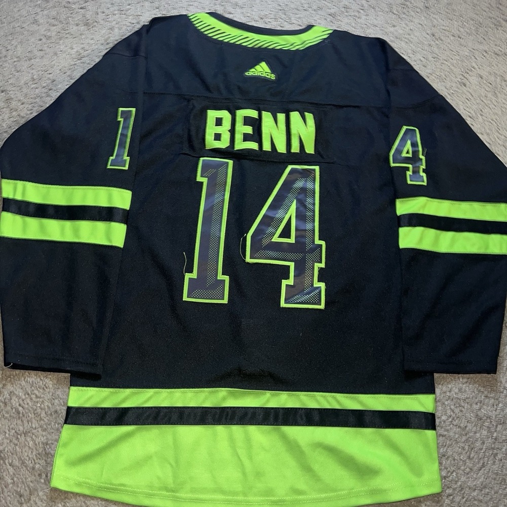 Adidas Aeroready  Dallas Stars Jamie Benn #14 Size 52 Blackout Third Jersey